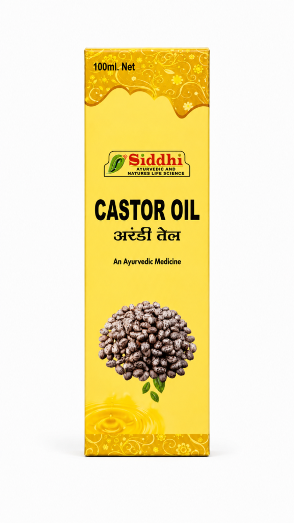 Siddhi Castor Oil 100ml – Pure Ayurvedic Arandi Tel for Hair and Skin Care